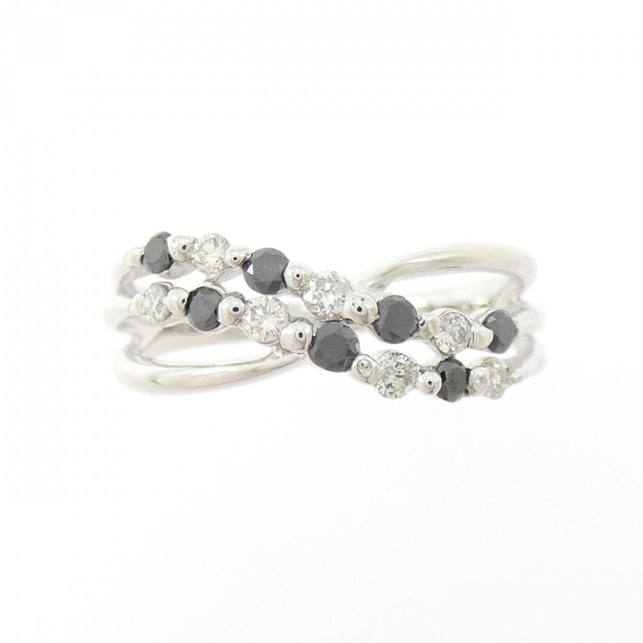 K18WG ダイヤモンド リング 0.35CT