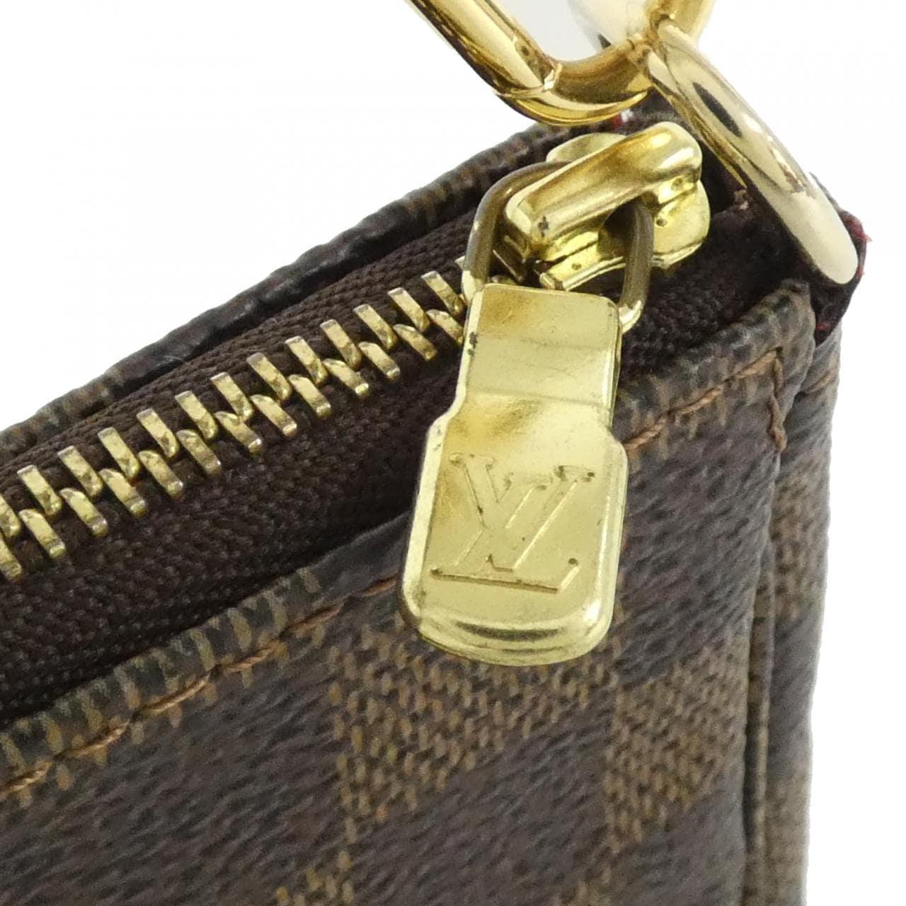 ルイヴィトン ダミエ ポシェット アクセソワール N51985 アクセサリーポーチ