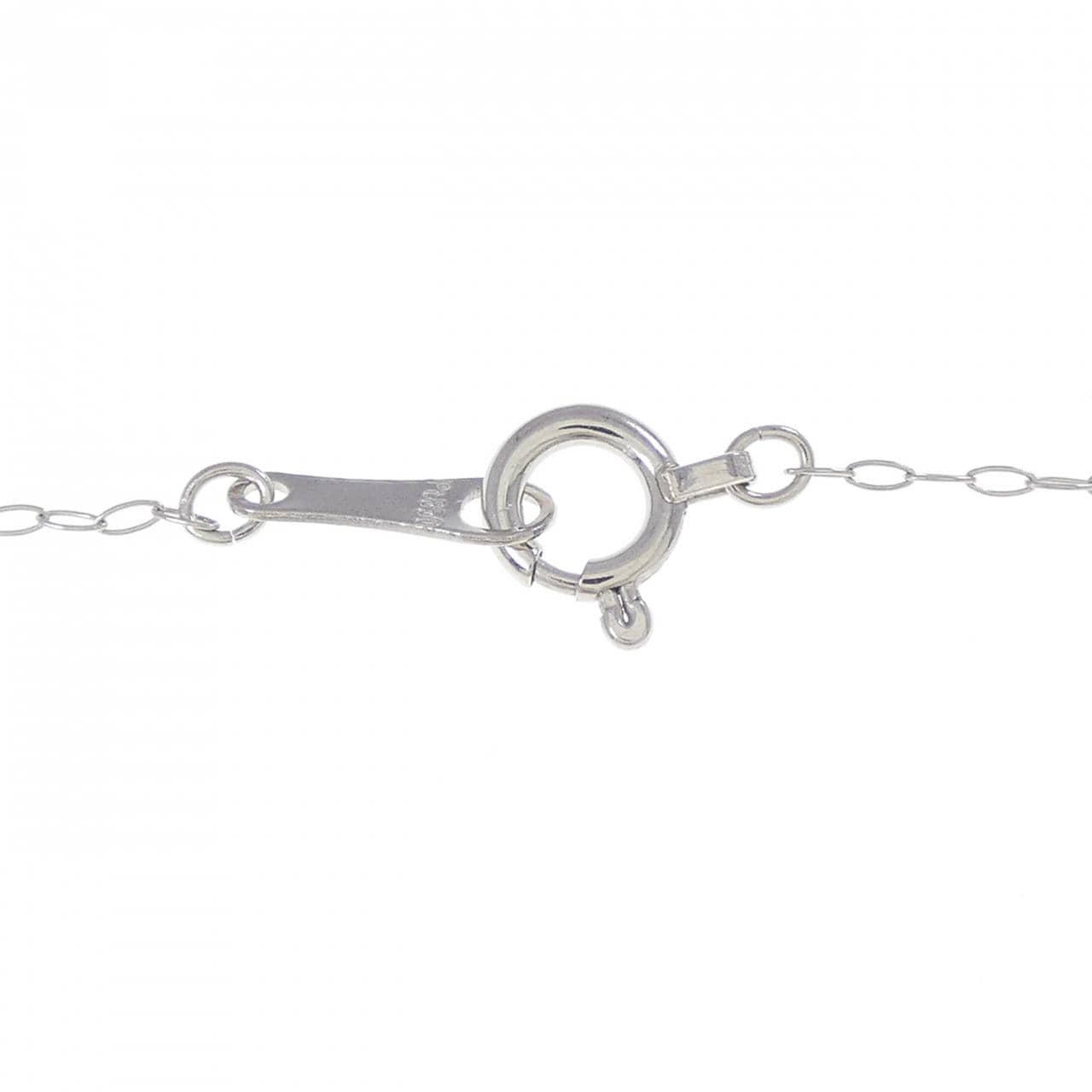 PT900/PT850 ソリティア ダイヤモンド ネックレス 0.08CT