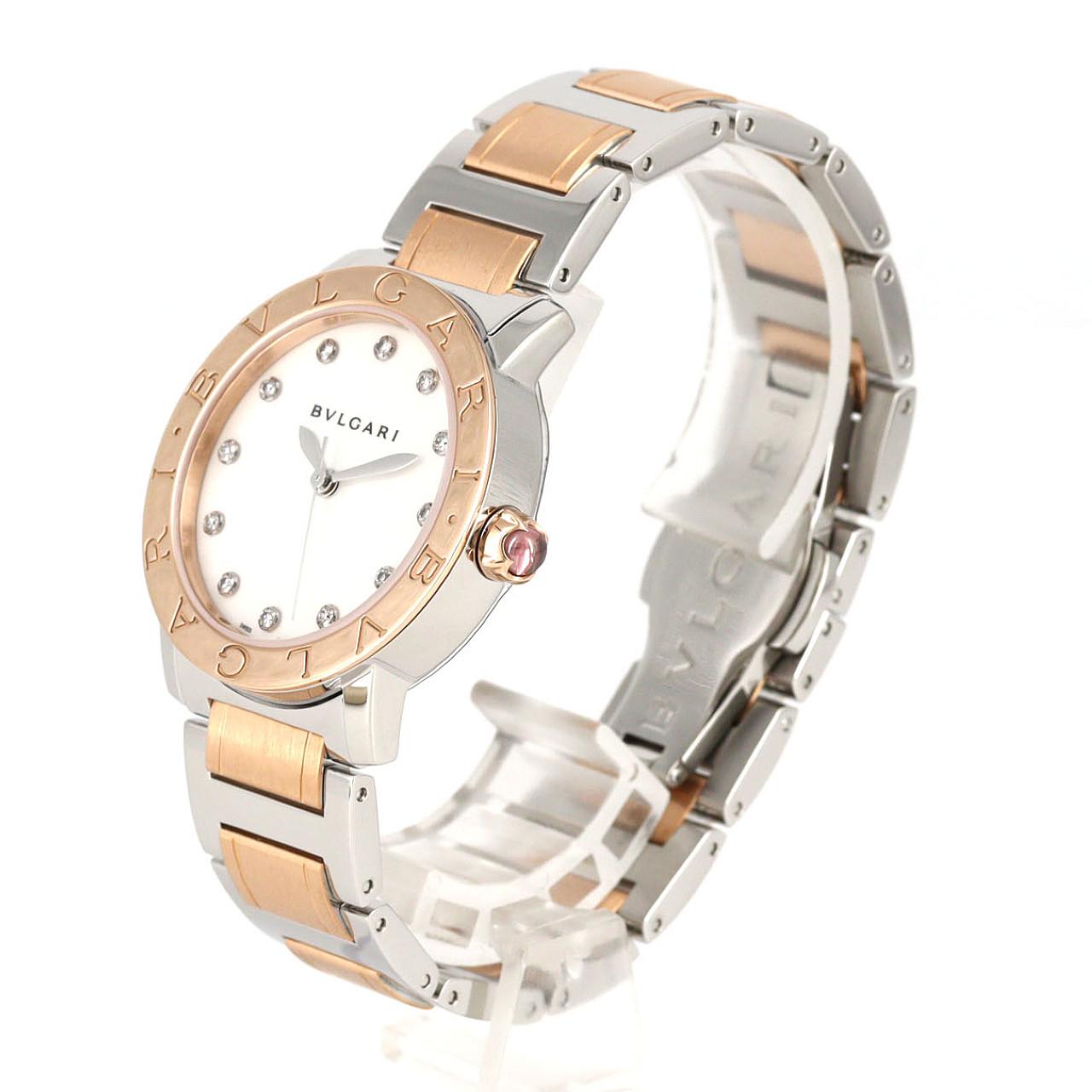 【新品】ブルガリ ブルガリブルガリ PGコンビ･12P BBLP33SG/BBL33WSPG/12 SSxPG 自動巻