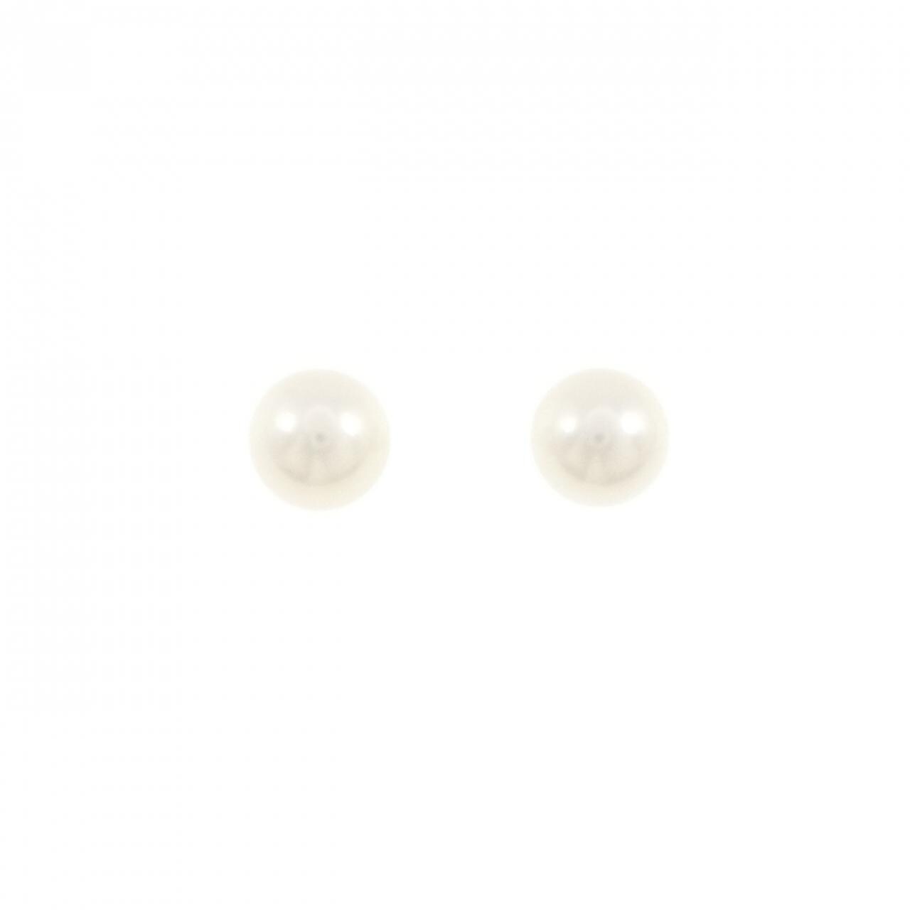 PT900 アコヤパール ピアス 7.7mm