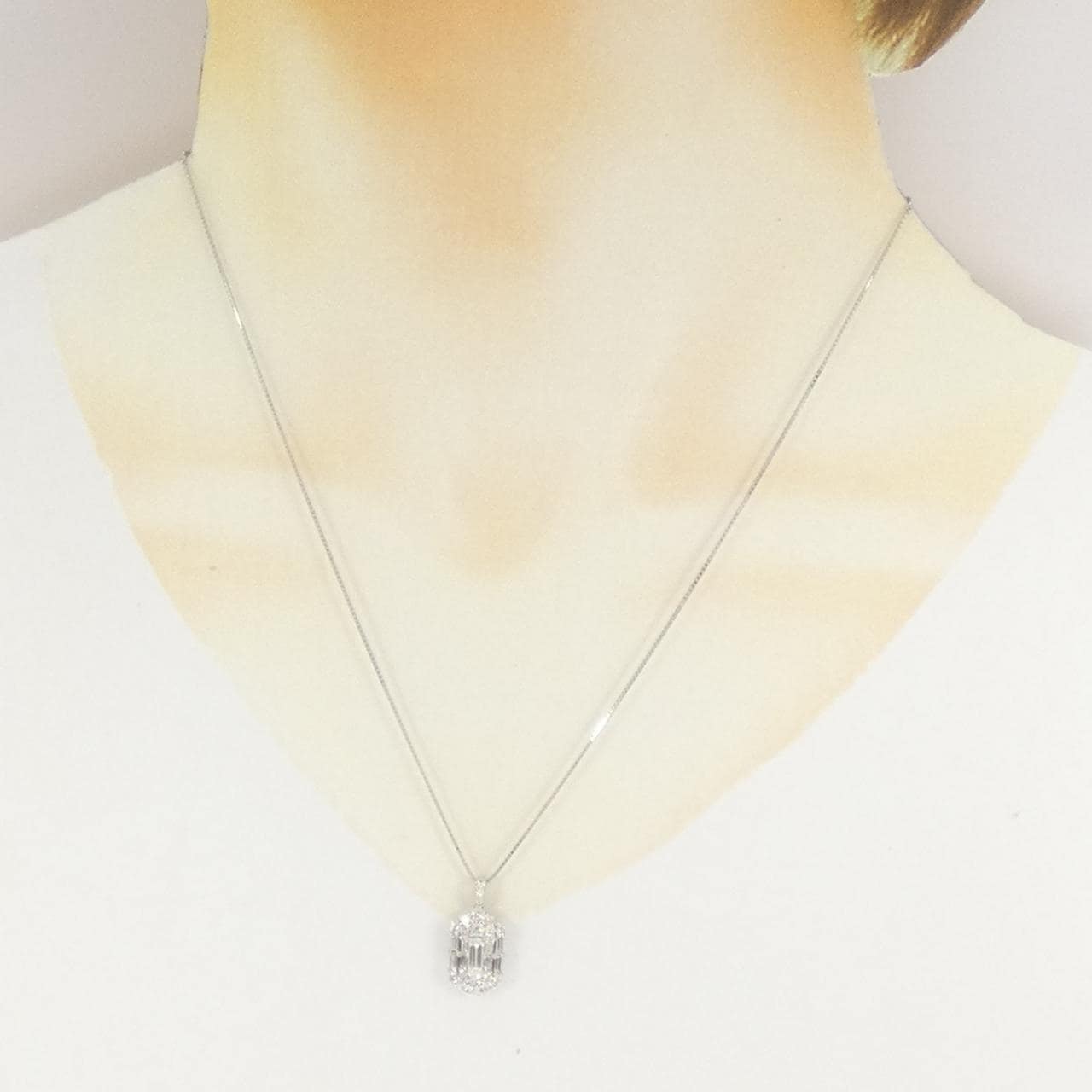 PT900/PT850 ダイヤモンド ネックレス 0.28CT
