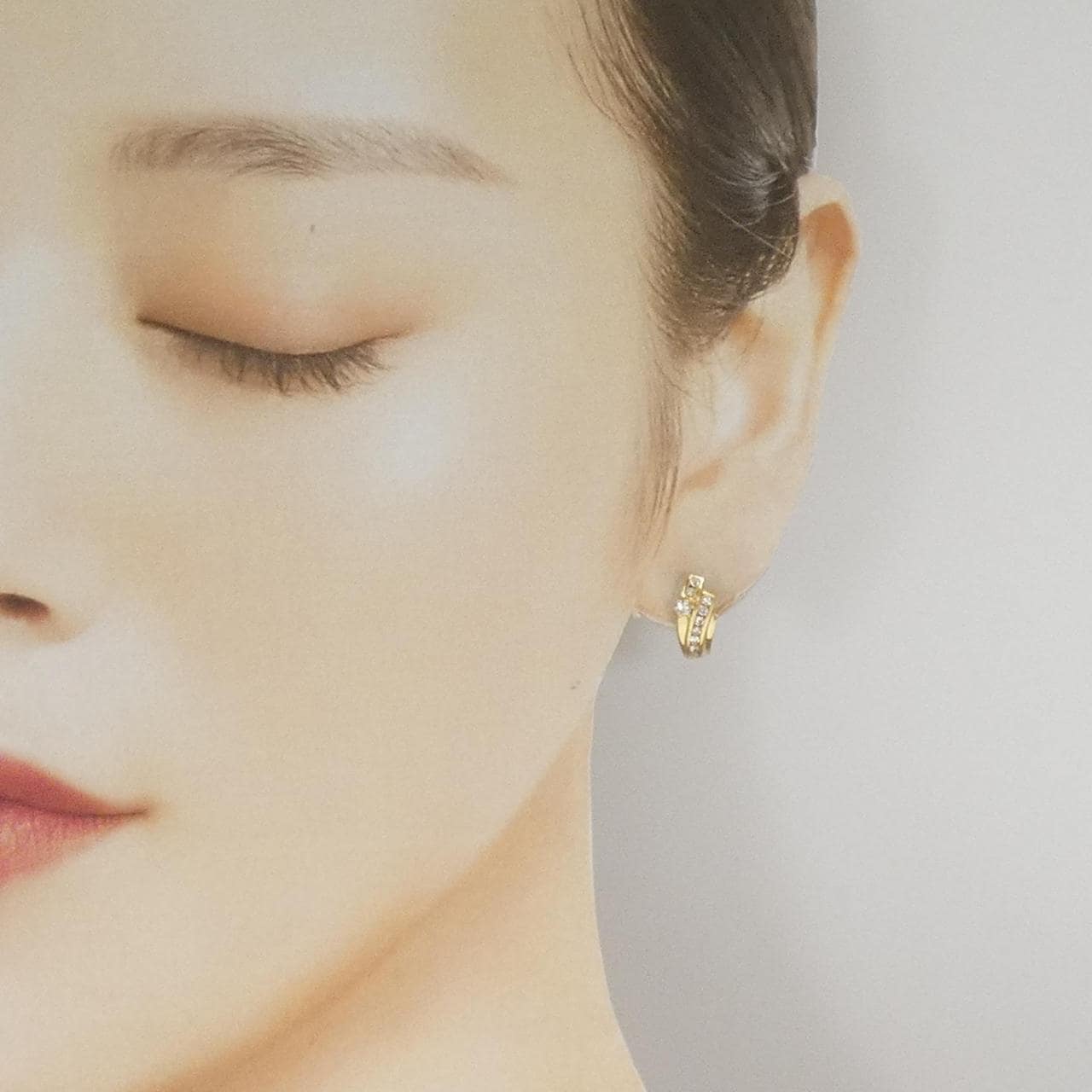 K18YG ダイヤモンド ピアス 0.290CT