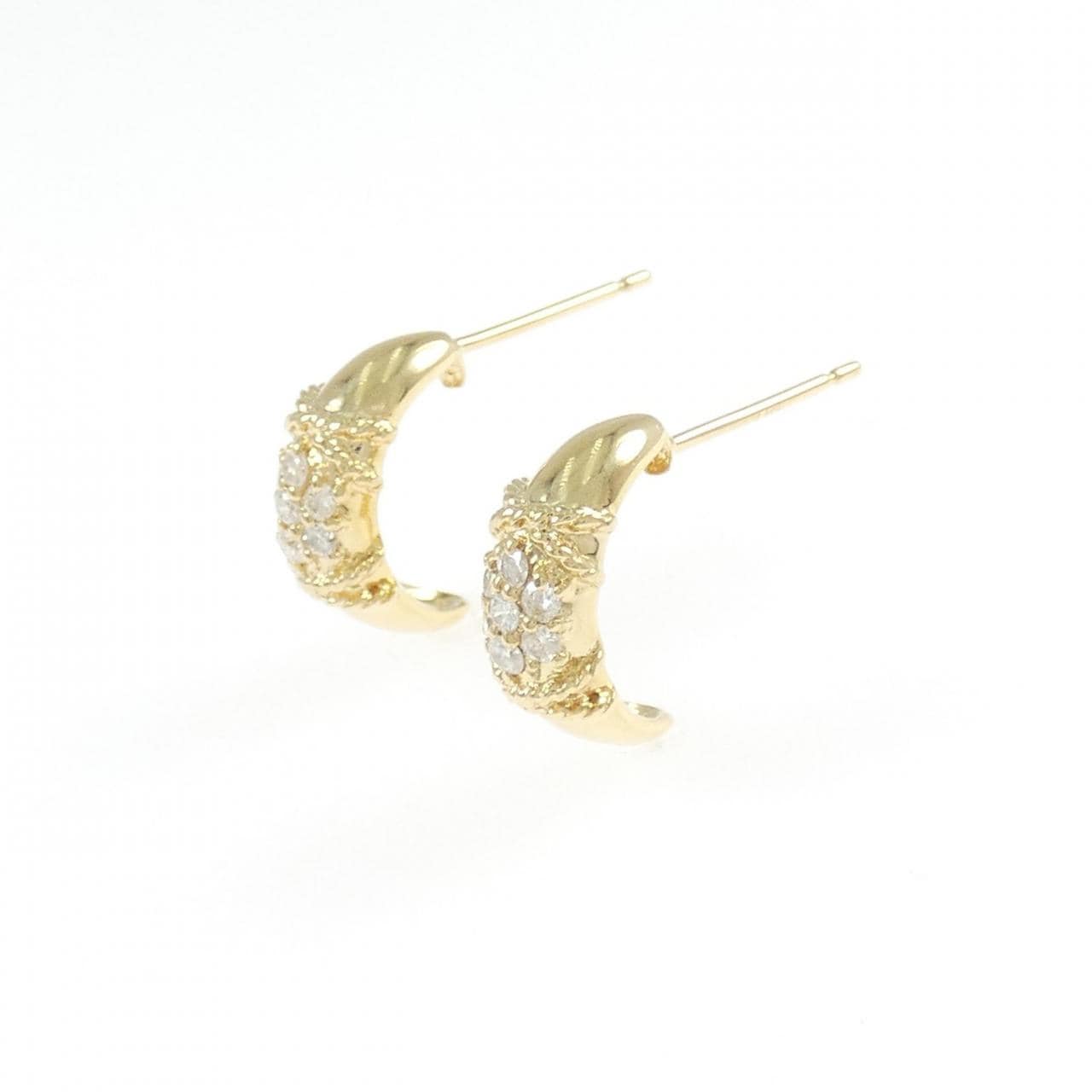 K18YG ダイヤモンド ピアス 0.16CT