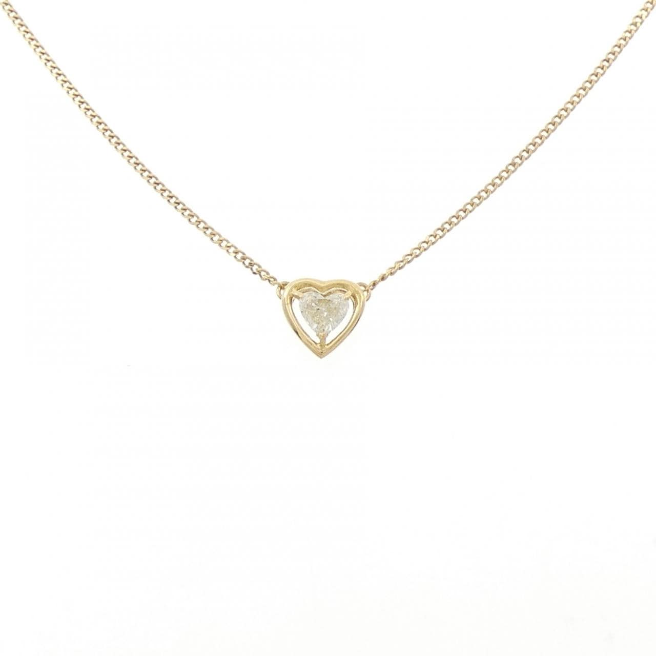 K18YG 心形鑽石項鍊 0.33CT