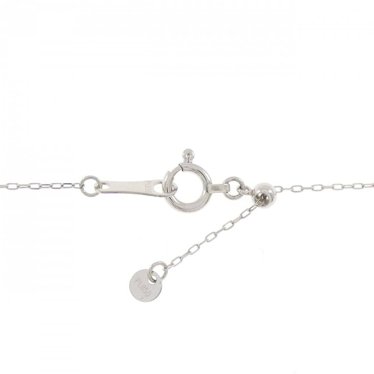 PT900/PT850 ハート ダイヤモンド ネックレス 0.04CT