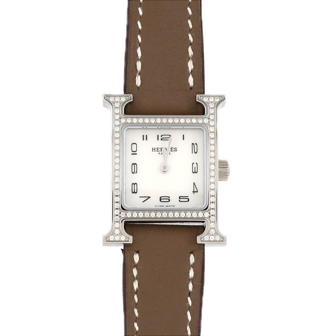 HERMES H 手錶/D HH1.131 不銹鋼石英