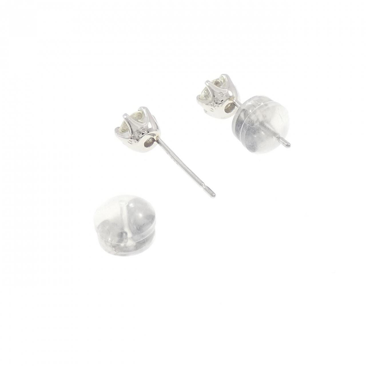 PT900 ダイヤモンド ピアス 0.248CT 0.265CT J-K SI2 VG-GOOD