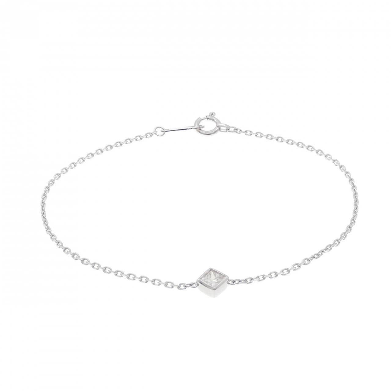 K18WG ダイヤモンド ブレスレット 0.10CT