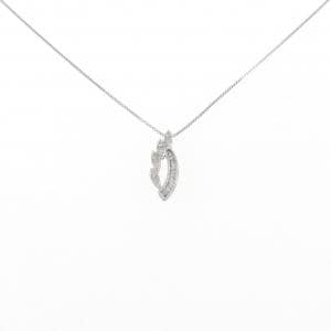 K18WG ダイヤモンド ネックレス 0.13CT