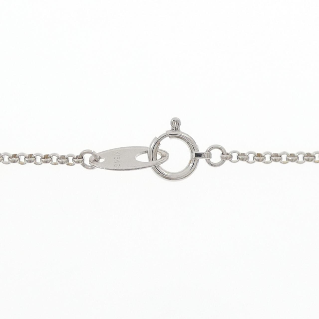 K18WG ダイヤモンド ネックレス 0.553CT