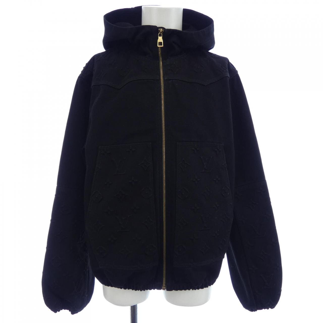 ルイヴィトン LOUIS VUITTON モノグラムディテールフーデッドデニムジャケット HNA10WOK4 デニムジャケット
