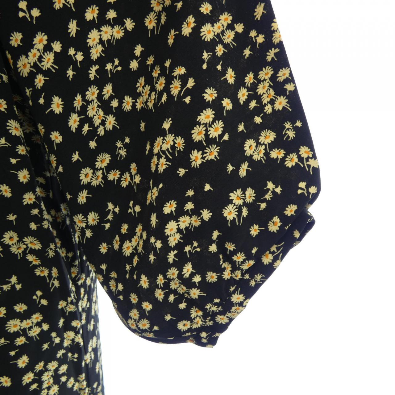 セリーヌ CELINE フォークボタンプラケット付きミディドレス 2R091564D ワンピース