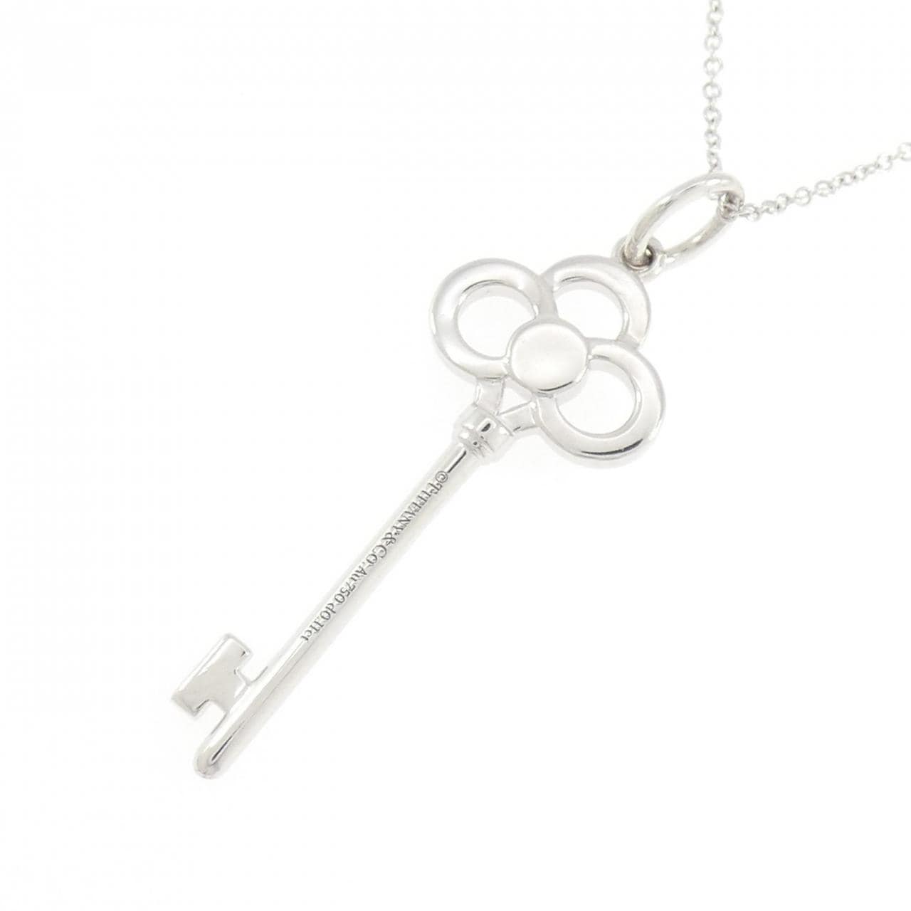 ティファニー クラウン キー ミニ ネックレス 0.11CT