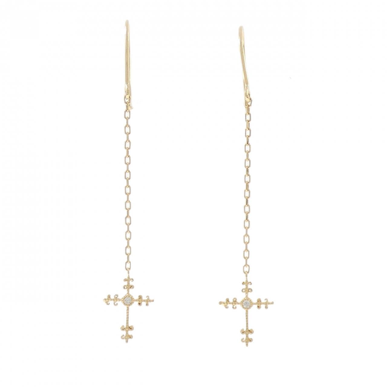 Orefice Cross Diamond Earrings