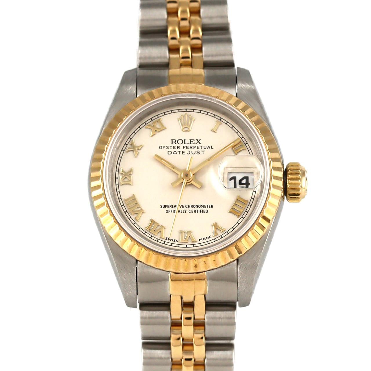 ロレックス デイトジャスト 69173 SSxYG 自動巻 X番