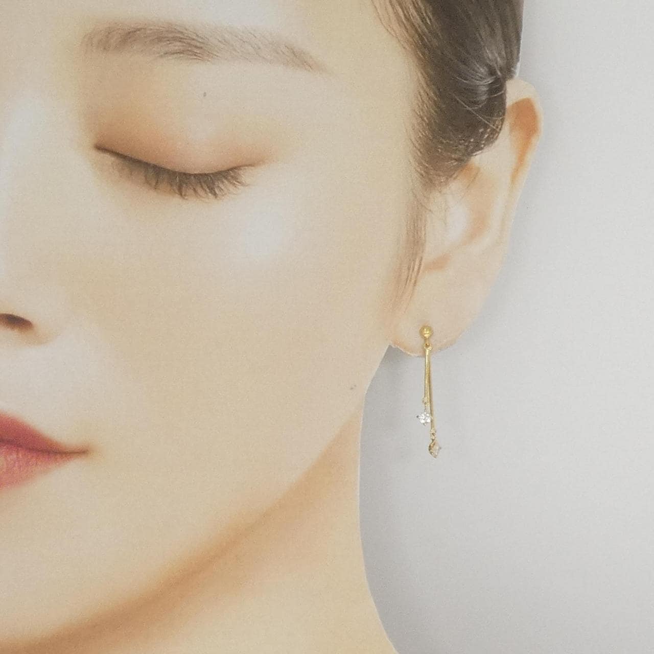 K18YG ダイヤモンド ピアス 0.38CT