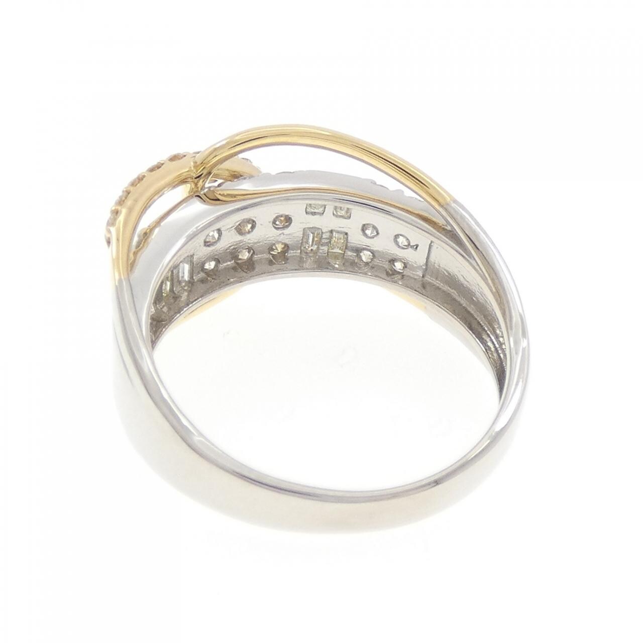 【新品】PT900/K18YG ダイヤモンド リング 1.00CT