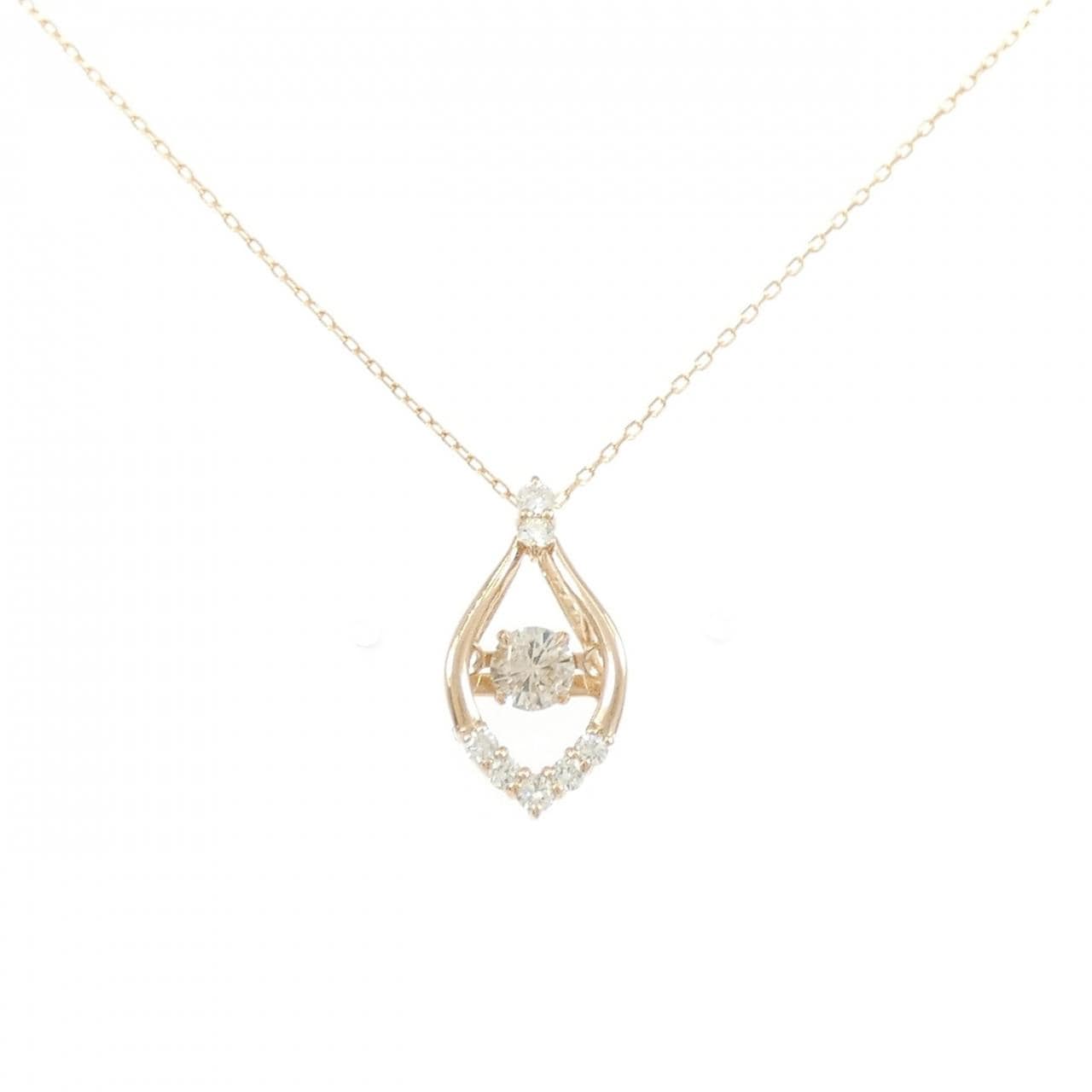 K18PG ダイヤモンド ネックレス 0.16CT