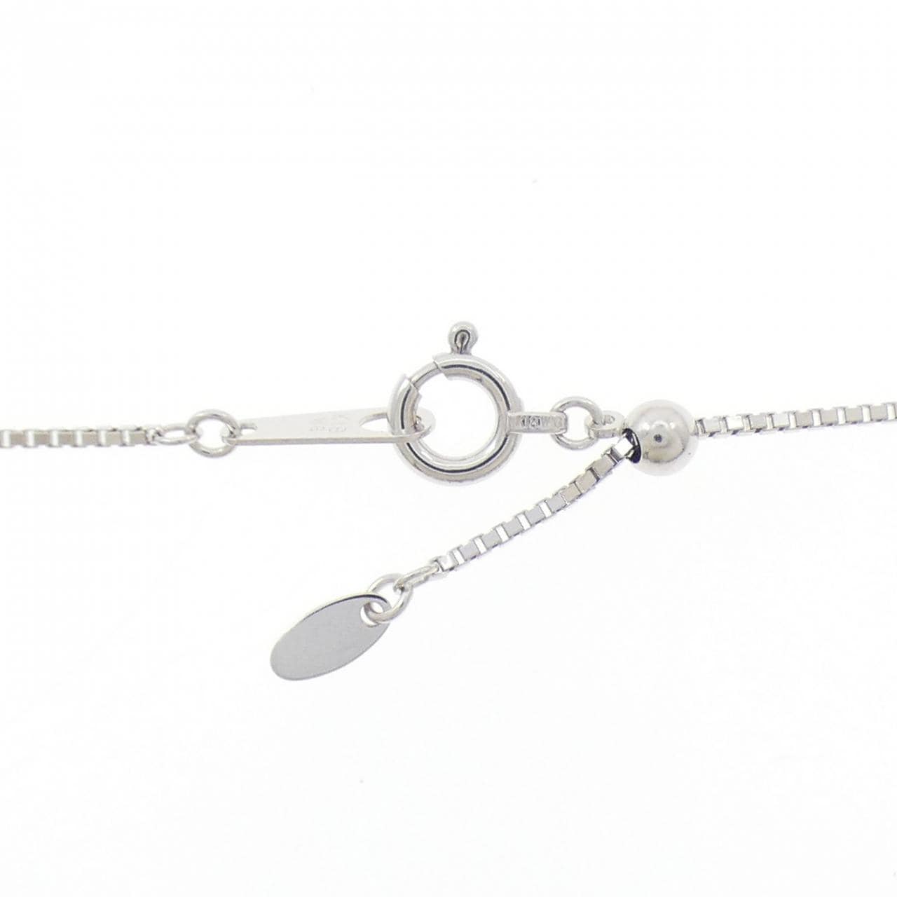 K18白金/K18黄金帝王托帕石项链，5.96克拉