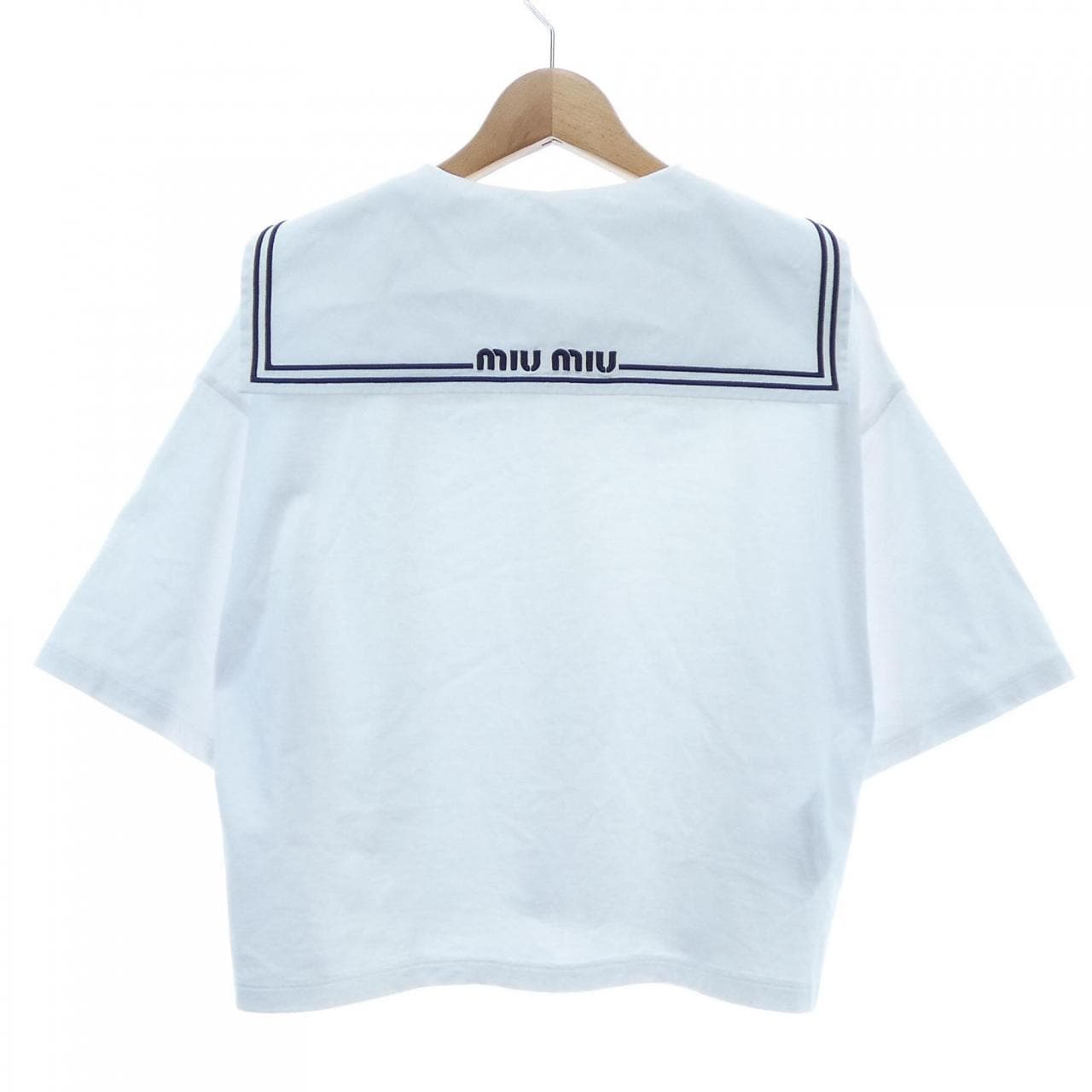 ミュウミュウ MIU MIU MIU MIU ロゴ MJN460 S231 11EC Tシャツ