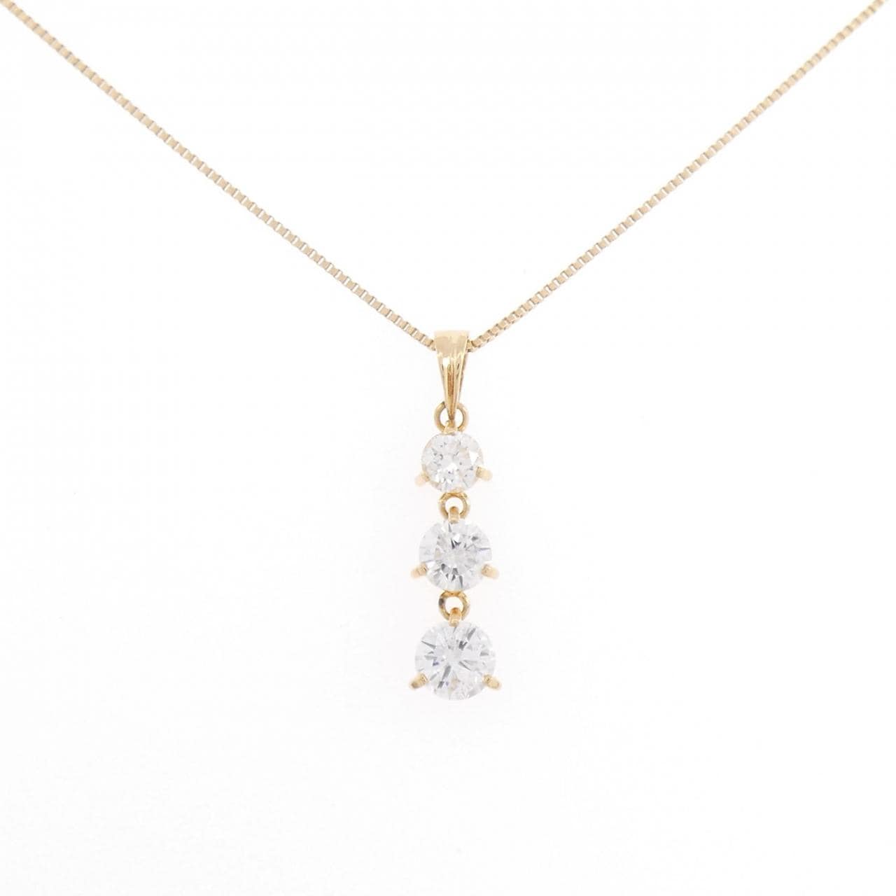 K18YG ダイヤモンド ネックレス 1.00CT