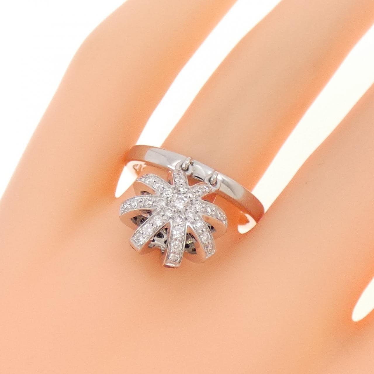 750WG ダイヤモンド リング 0.34CT