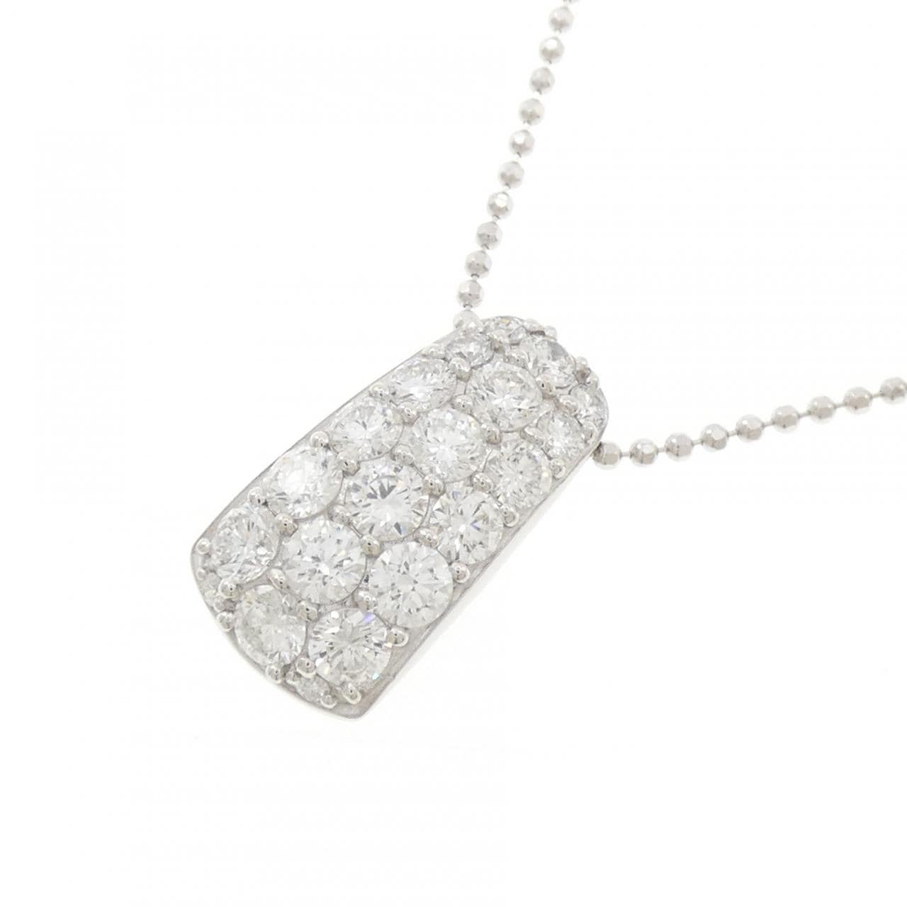 PT900/PT850 パヴェ ダイヤモンド ネックレス 1.60CT