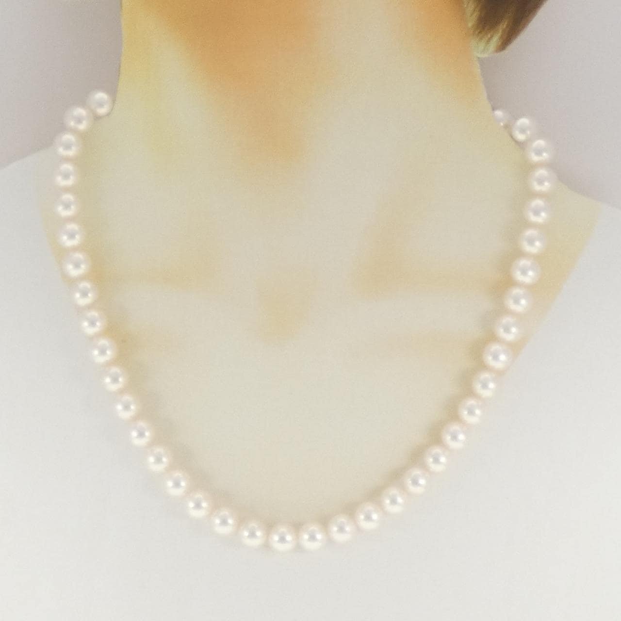 シルバークラスプ アコヤパール ネックレス 8.5-9.0mm