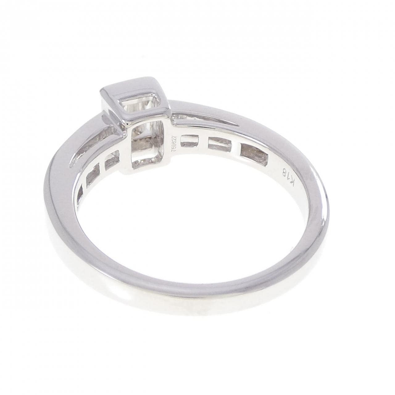 K18WG ダイヤモンド リング 0.81CT