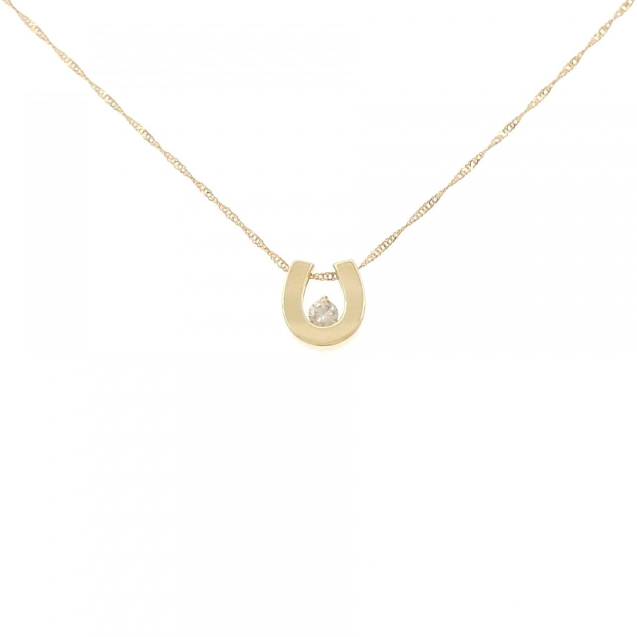 K18YG ダイヤモンド ネックレス 0.07CT