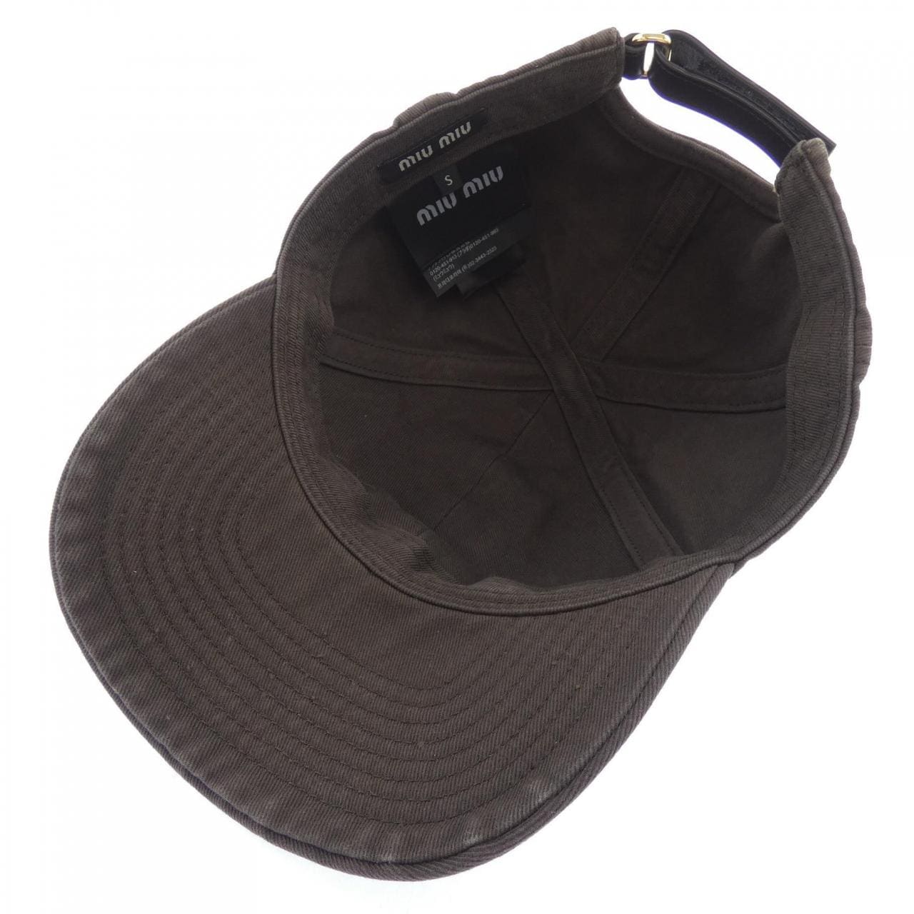 ミュウミュウ MIU MIU ドリルベースボール MIU MIUロゴ 5HC370 2CR2 CAP