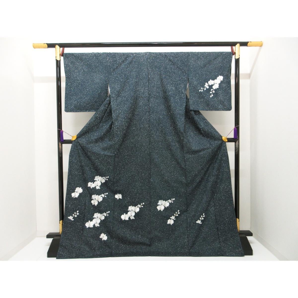 【未使用品】訪問着　染紬　刺繍加工