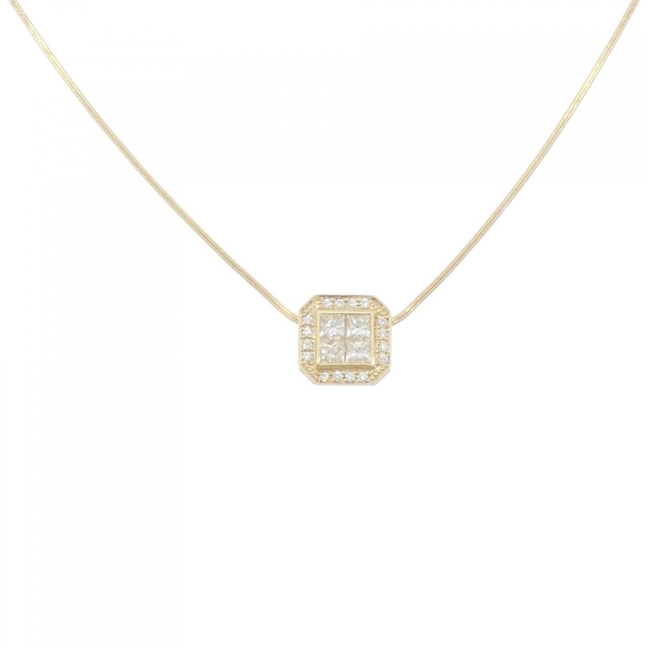 K18YG ダイヤモンド ネックレス 0.78CT