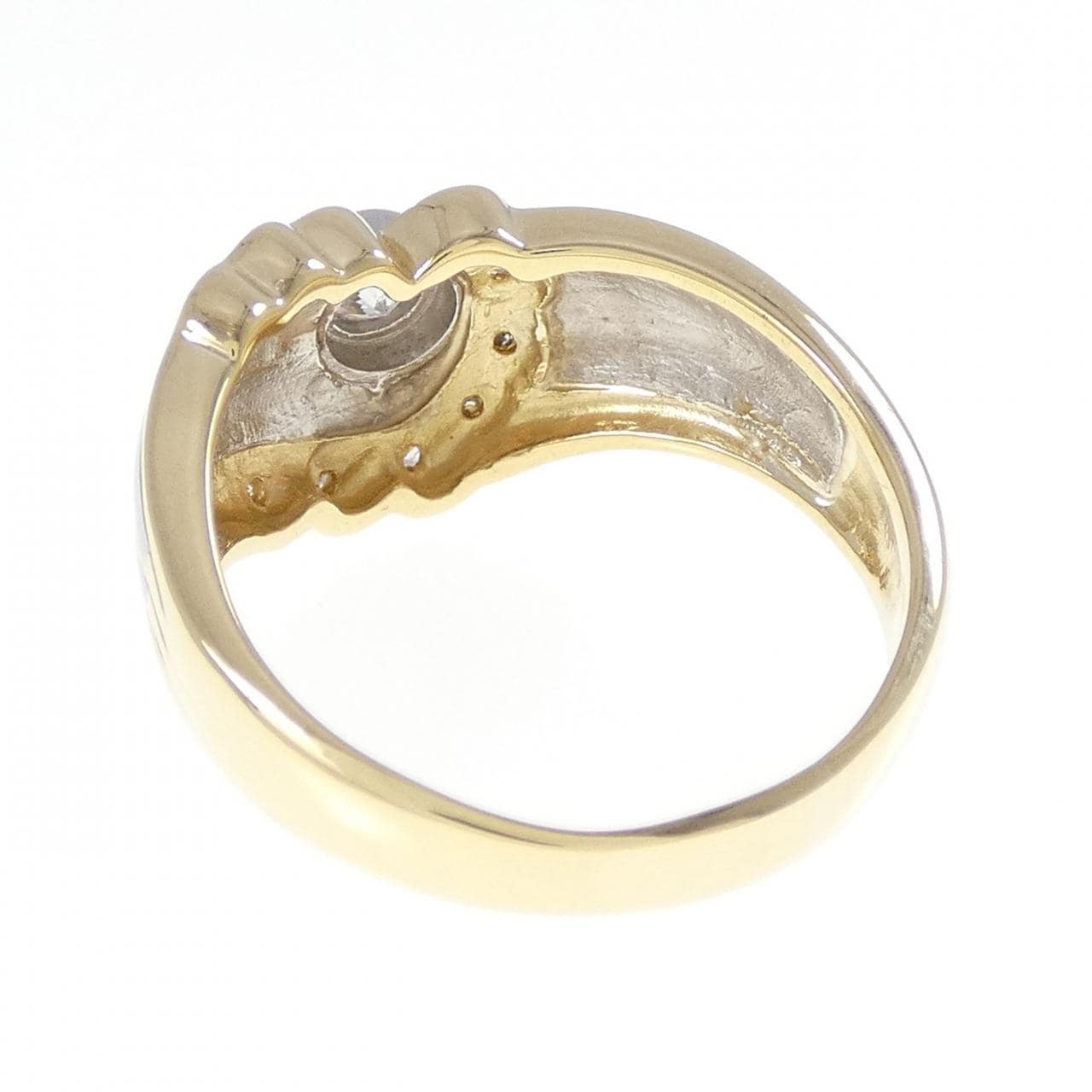 K18YG/PT900 ダイヤモンド リング 0.21CT