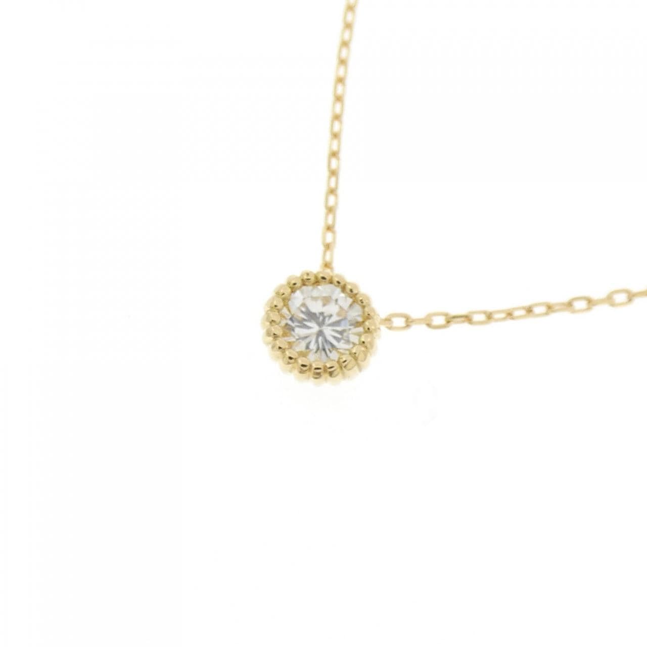 K18YG ダイヤモンド ネックレス 0.13CT