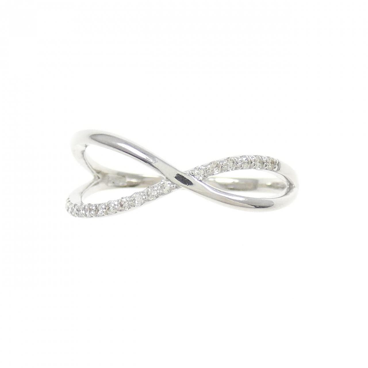 K18WG ダイヤモンド リング 0.10CT