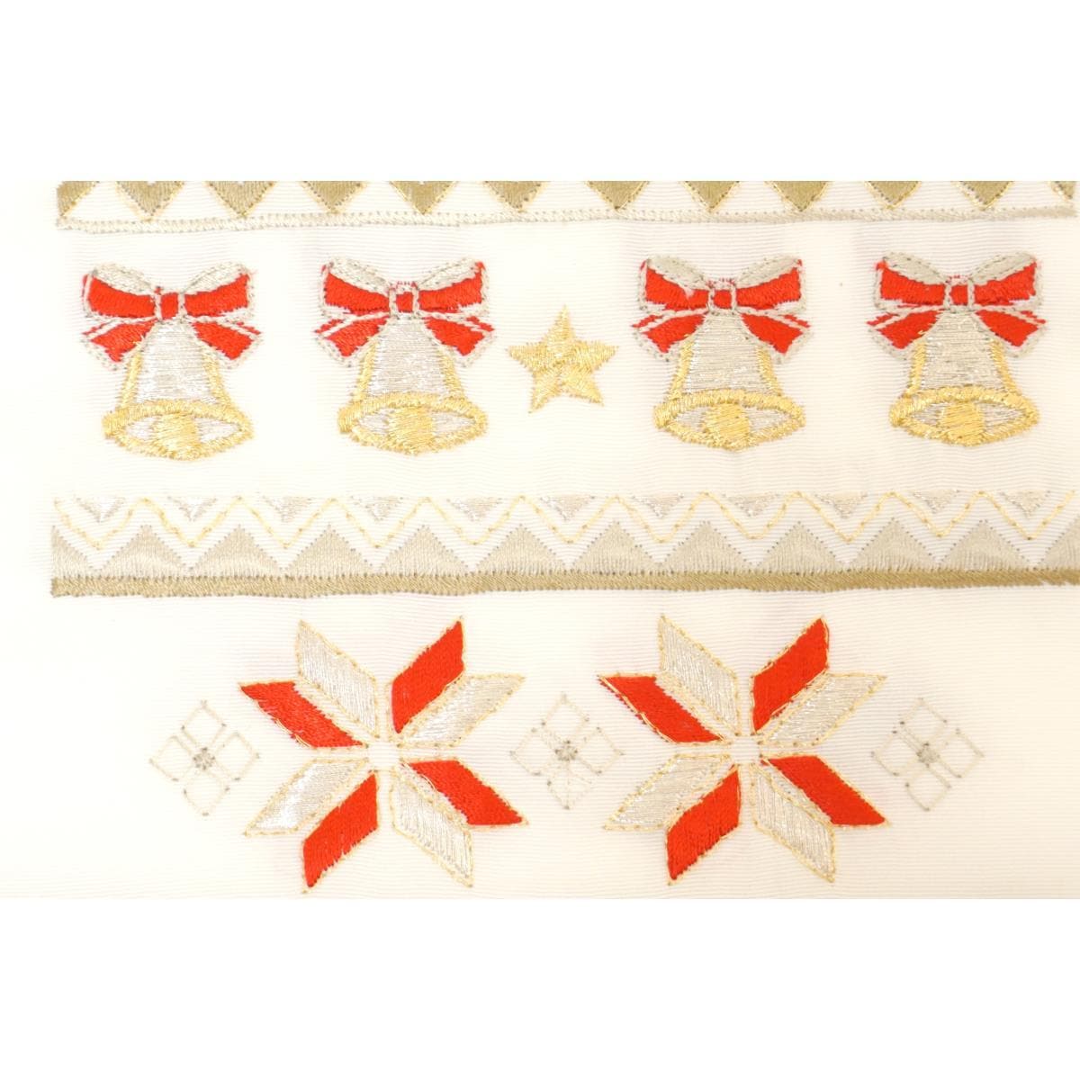 【新品】刺繍半衿　クリスマス