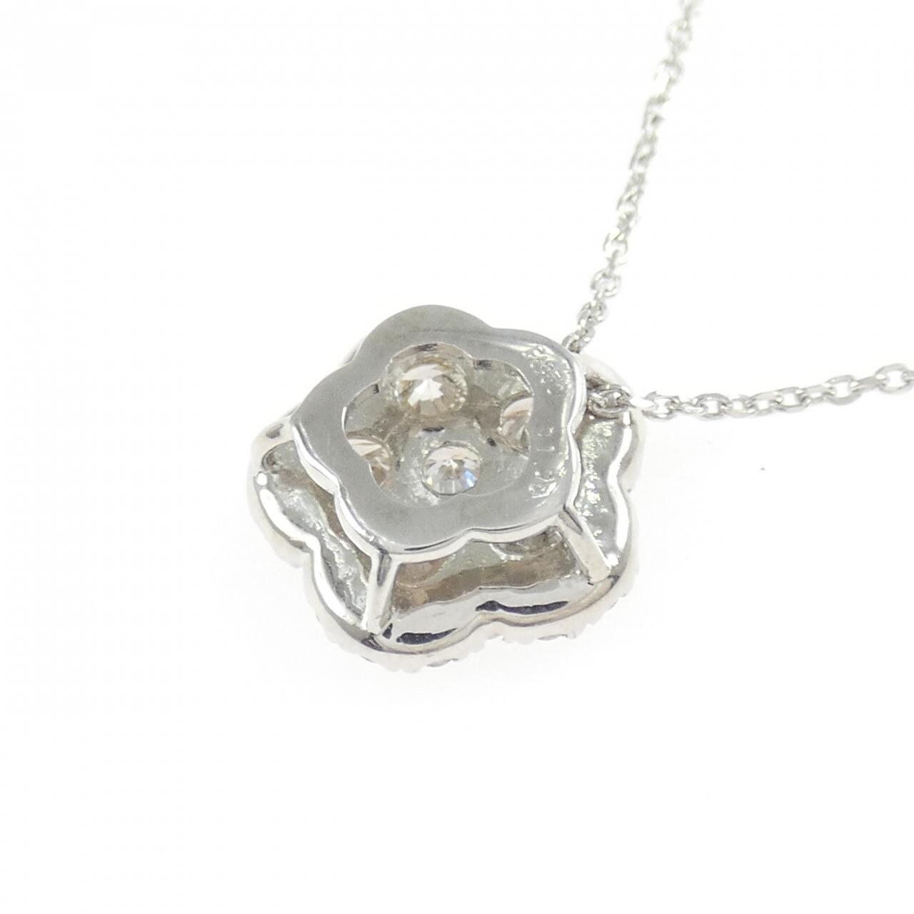 PT950/PT850 花朵钻石项链 1.00克拉