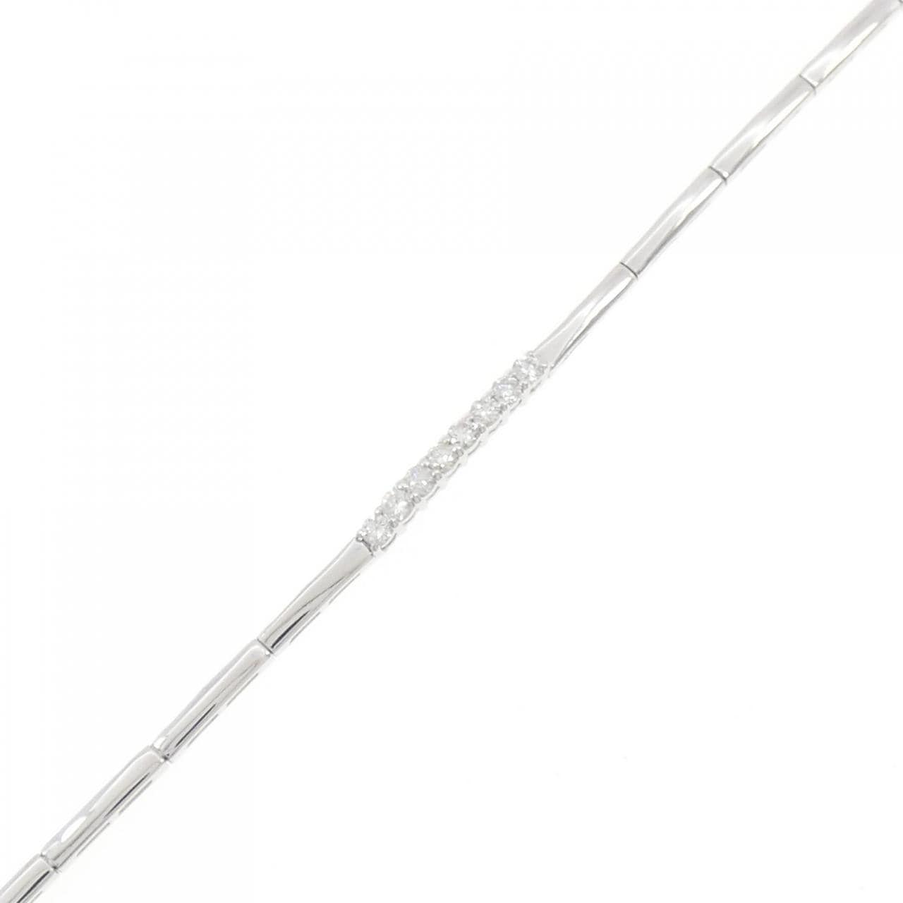 K18WG ダイヤモンド ブレスレット 0.20CT