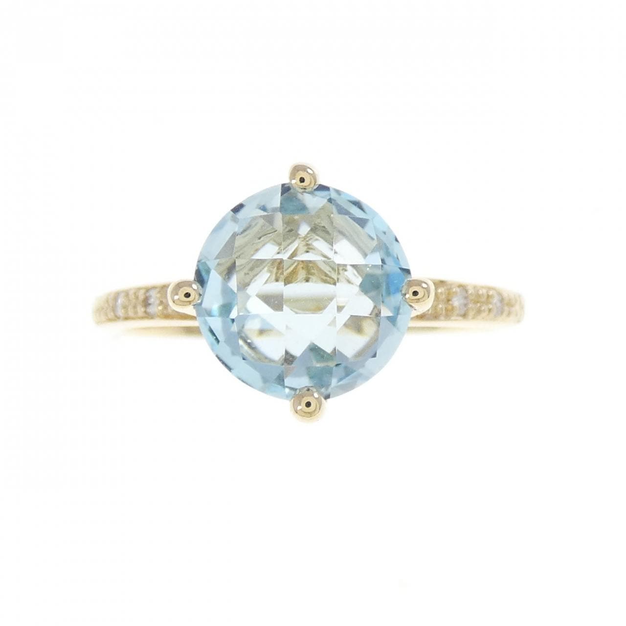 K10YG ブルートパーズ リング