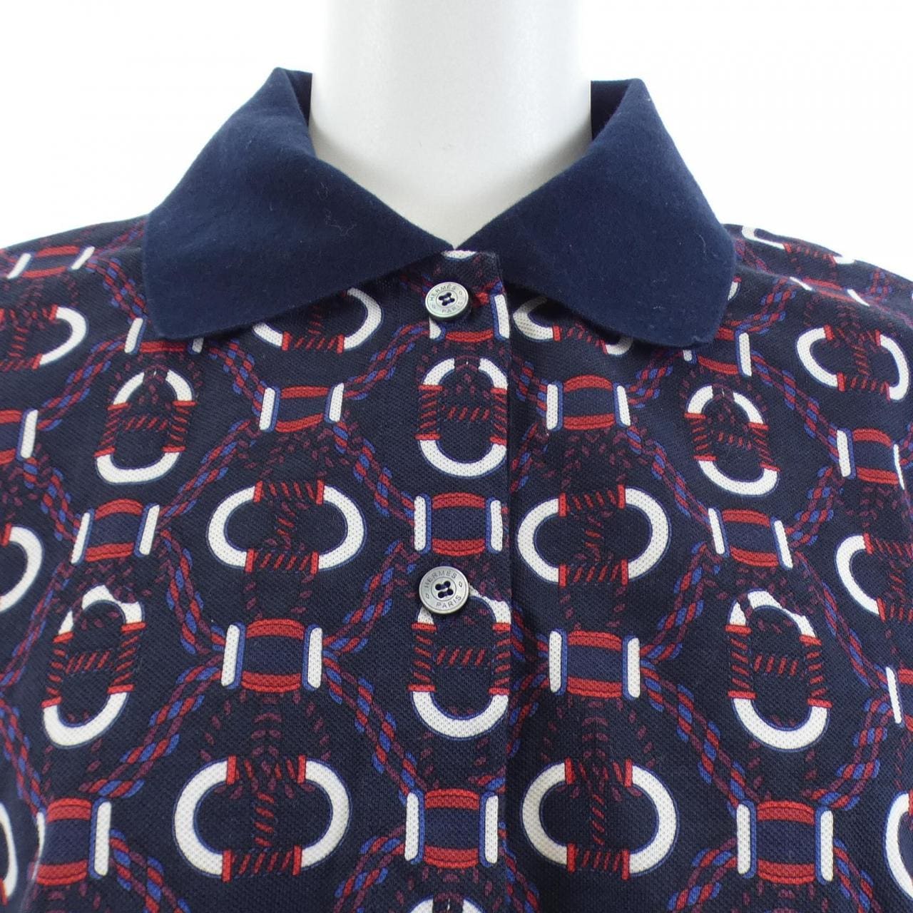 エルメス HERMES カノエ 3E4602DB ポロシャツ