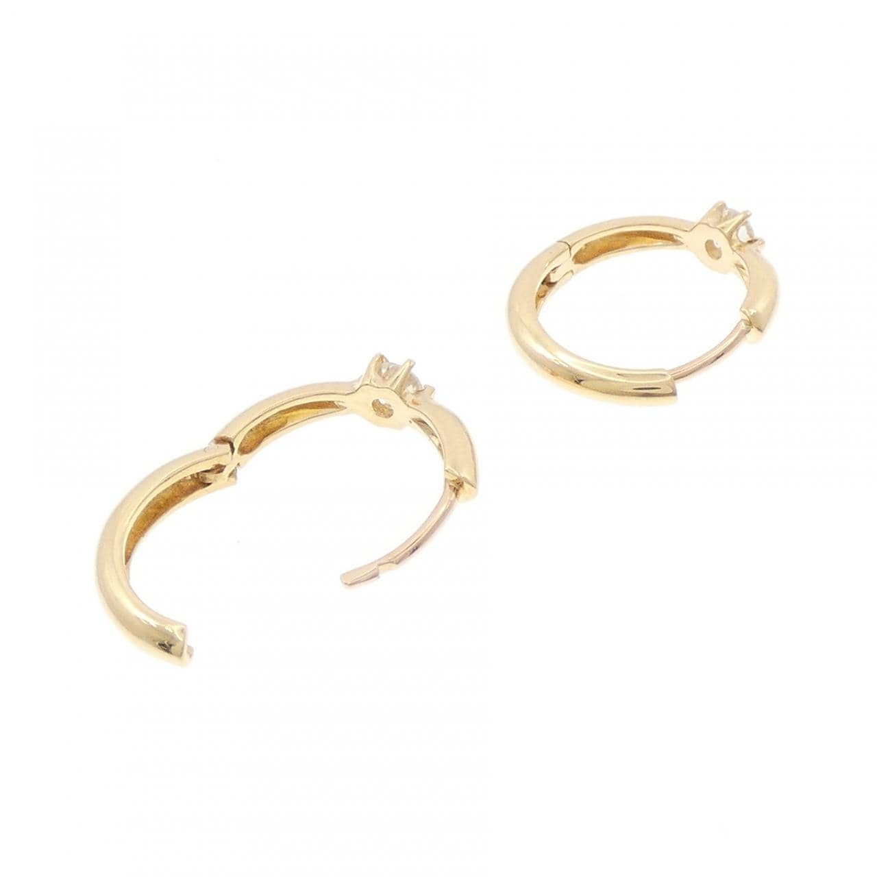 K18YG/K18PG ダイヤモンド ピアス 0.20CT