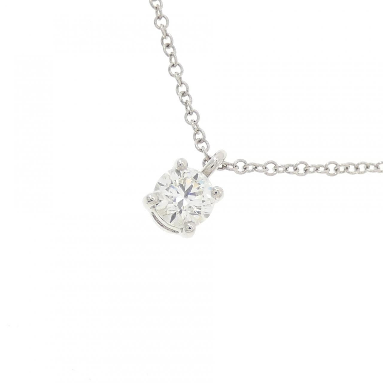 ティファニー ソリティア ネックレス 0.31CT I VS2 3EXT