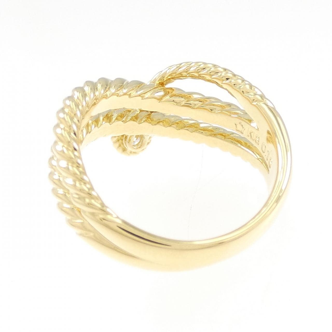 K18YG ダイヤモンド リング 0.18CT
