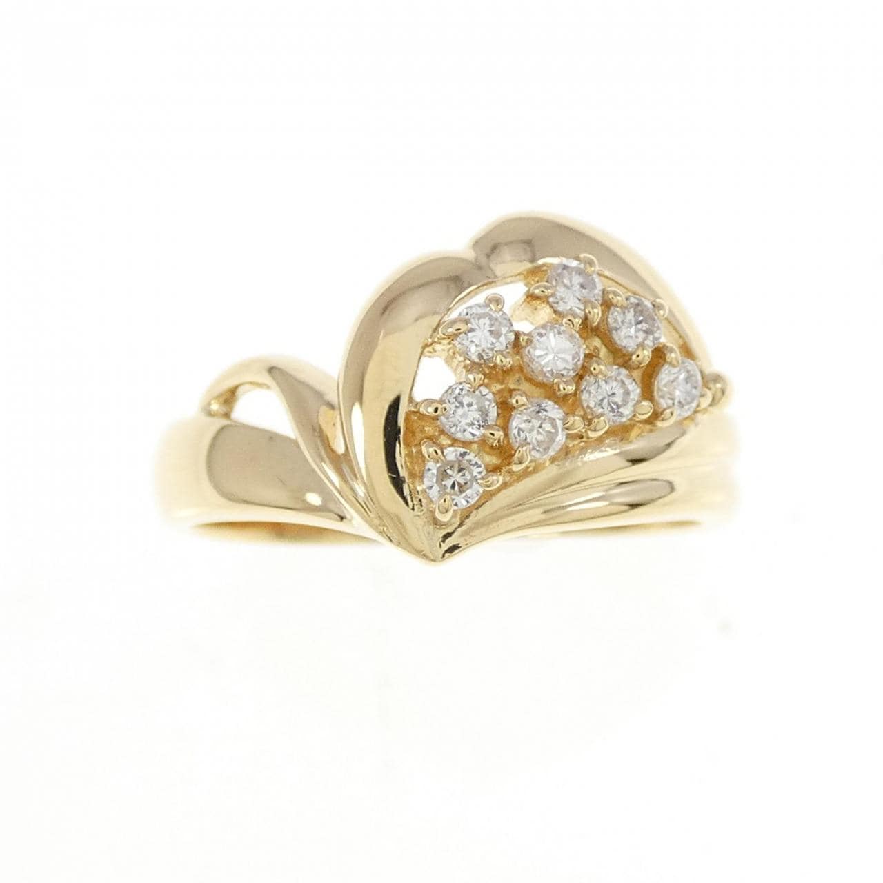 K18YG ダイヤモンド リング 0.17CT