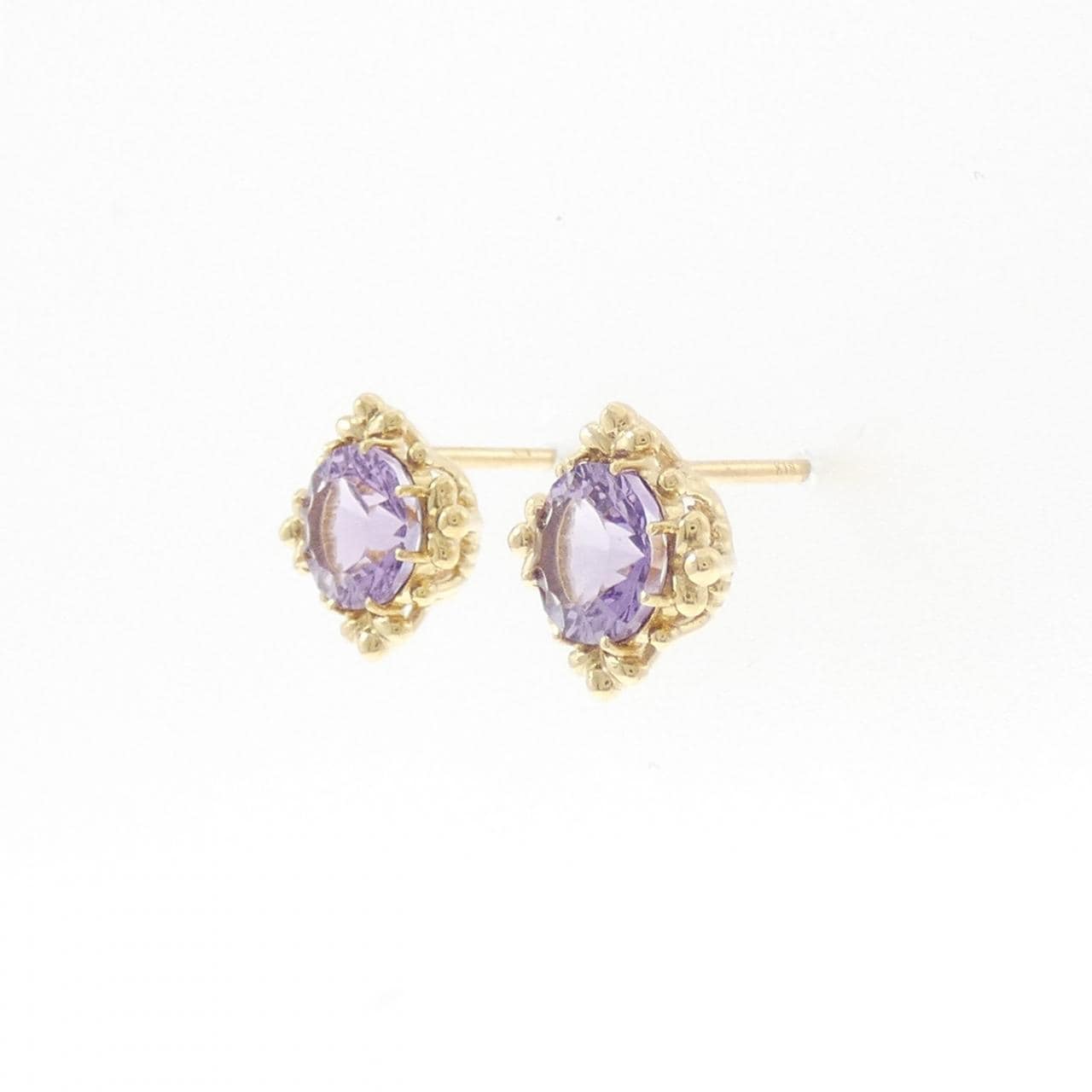 K18YG アメジスト ピアス