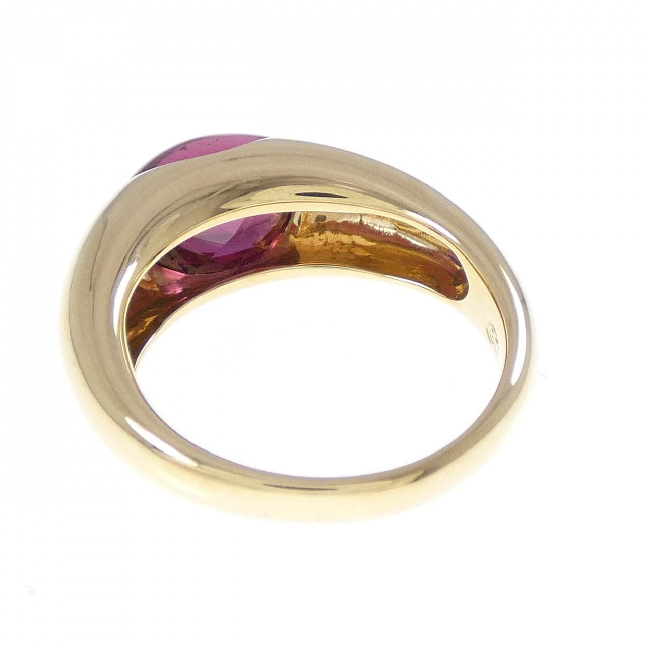 750YG ガーネット リング