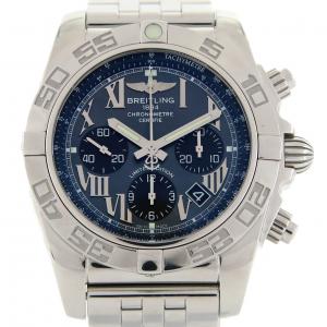 ブライトリング クロノマット44ブラックローマンマザーオブパール JAPAN LTD AB0111/S011B64PA SS 自動巻