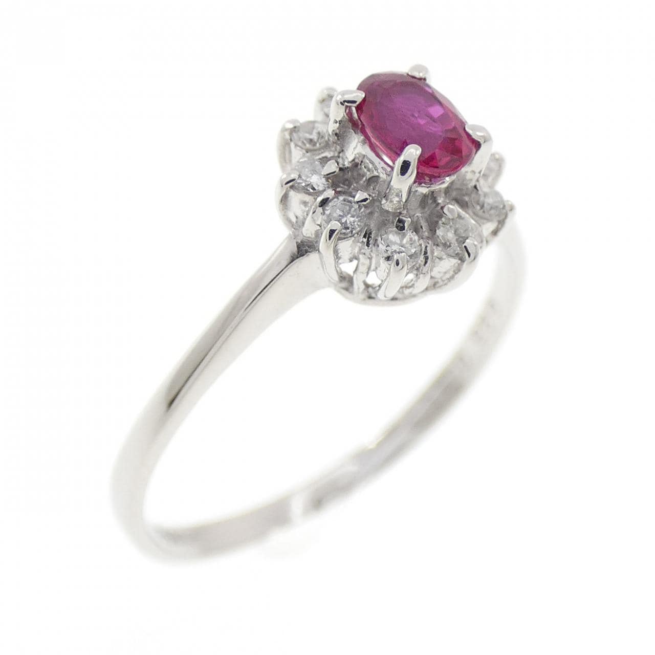 PT900 ルビー リング 0.23CT